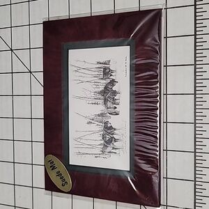 Freda Ballard "Wolf Pack" Black and White Drawing of Wolves in Alaska